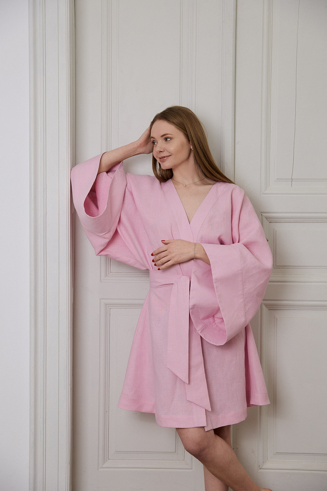 Women's Linen Kimono Robe