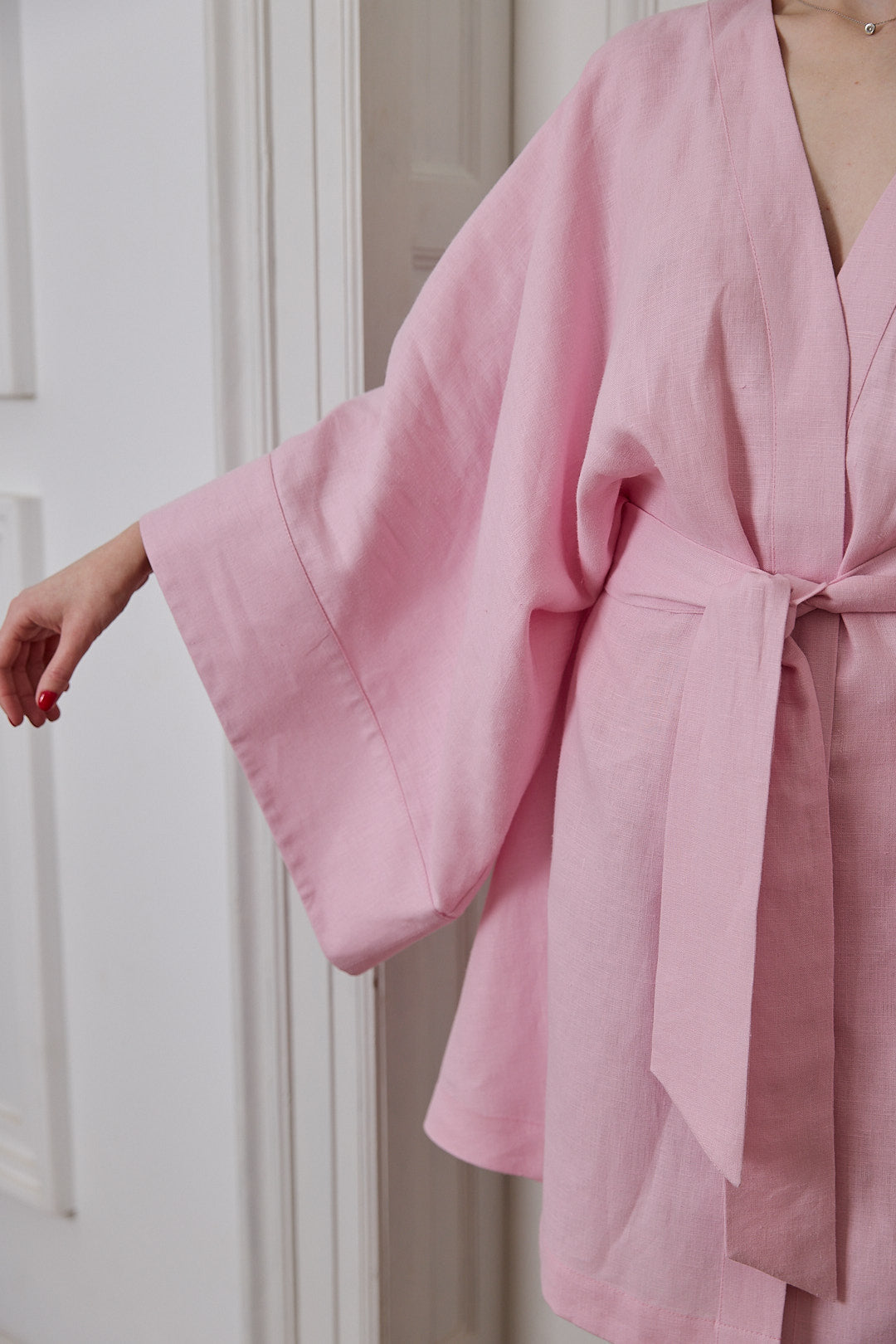 Women's Linen Kimono Robe