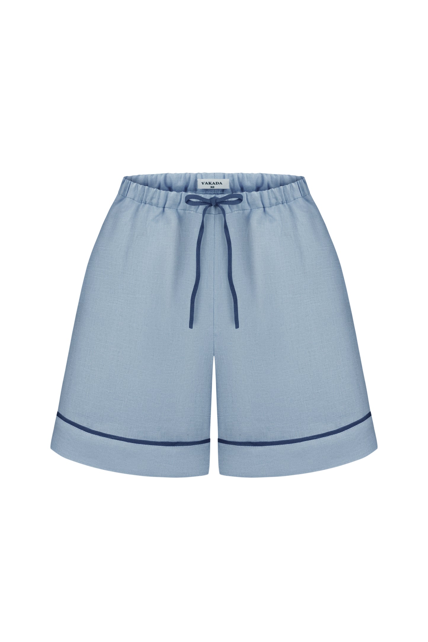 Linen Shorts in Blue