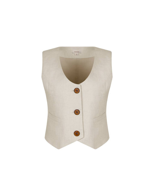 Linen women's vest